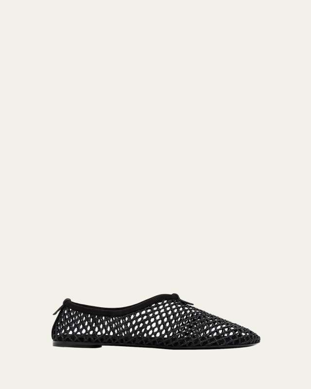 Floaty Fishnet Ballerina Flats
